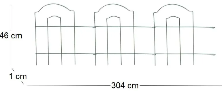Bordure de jardin en métal Lawn 3m (Lot de 3)