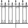 Bordure de jardin en métal 156 x 2,2 x 117 cm Volutes