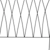Bordure de jardin en métal 58 x 0.6 x 57 cm Vagues