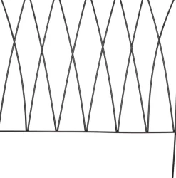 Bordure de jardin en métal 58 x 0.6 x 57 cm Vagues