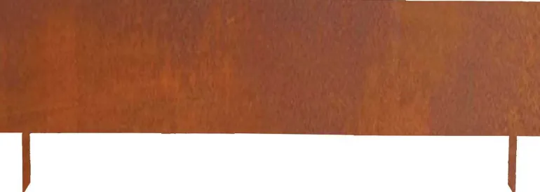 Bordure de jardin haute en acier corten