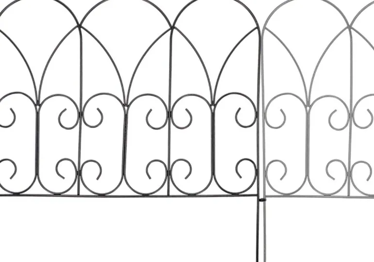 Bordure de jardin métal volutes (Lot de 12)