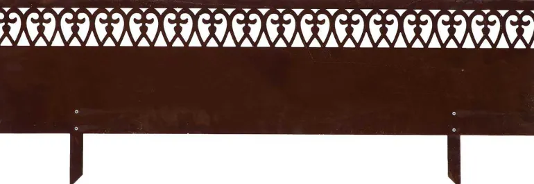 Bordure jardin haute en acier effet rouille Volute