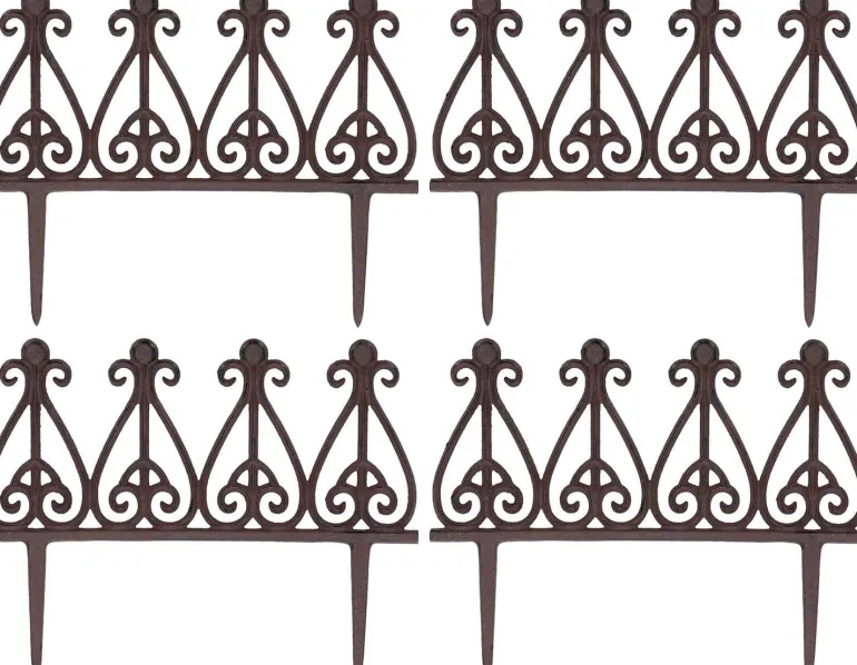 Bordurette en fonte à planter Charme (Lot de 4)