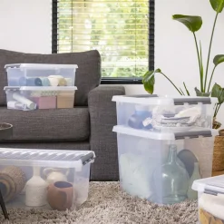 Boîte de rangement en plastique Q-line (72 litres)