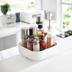 Boîte de rangement rotative en plastique Tower