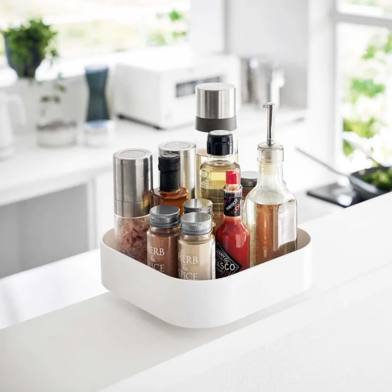 Boîte de rangement rotative en plastique Tower