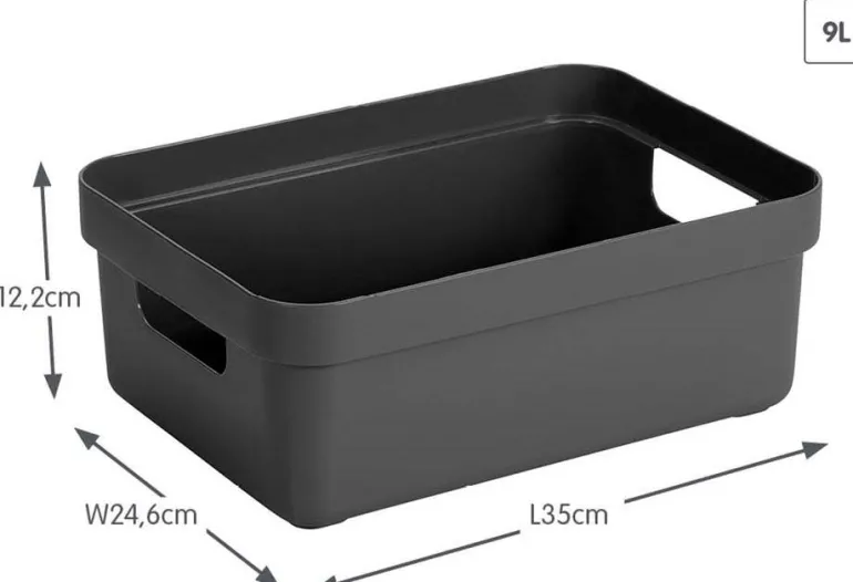 Boîte de rangement Sigma Home Box 9L (Anthracite)