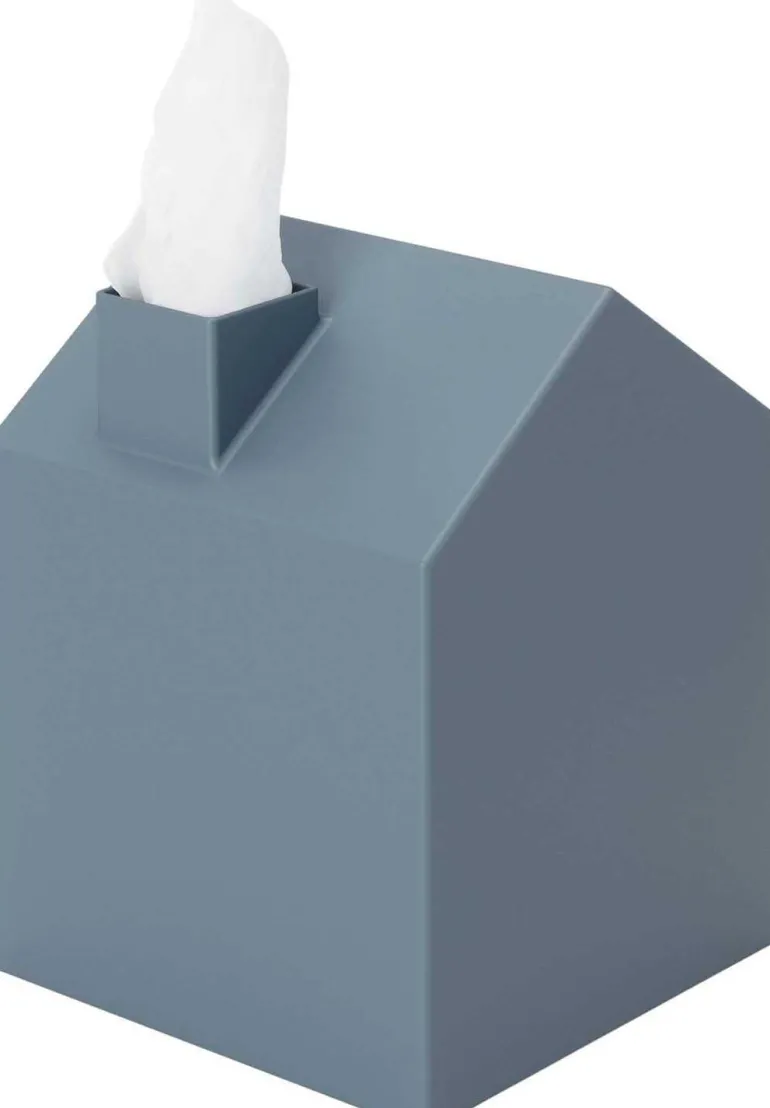 Boîte à mouchoirs Maisonnette (Bleu ardoise)