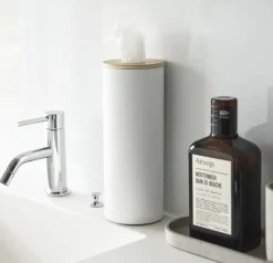 Boîte à mouchoirs ronde en métal Tissue