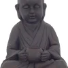 Bouddha en magnésie avec bougeoir intégré