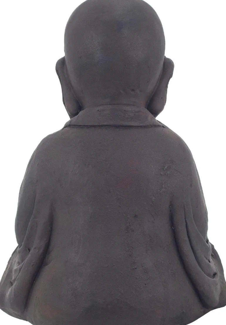 Bouddha en magnésie avec bougeoir intégré