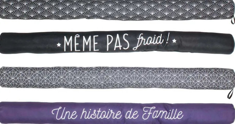 Boudin de porte avec illustrations 80 cm (4 modèles assortis)