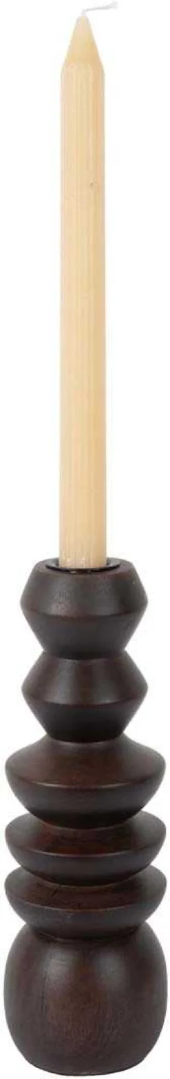 Bougeoir en bois de manguier Formado (Bois foncé)