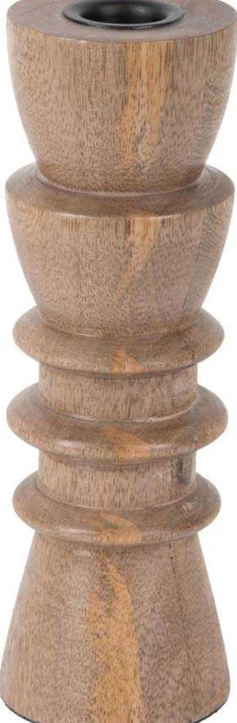 Bougeoir en bois de manguier Formado Medium (Naturel)