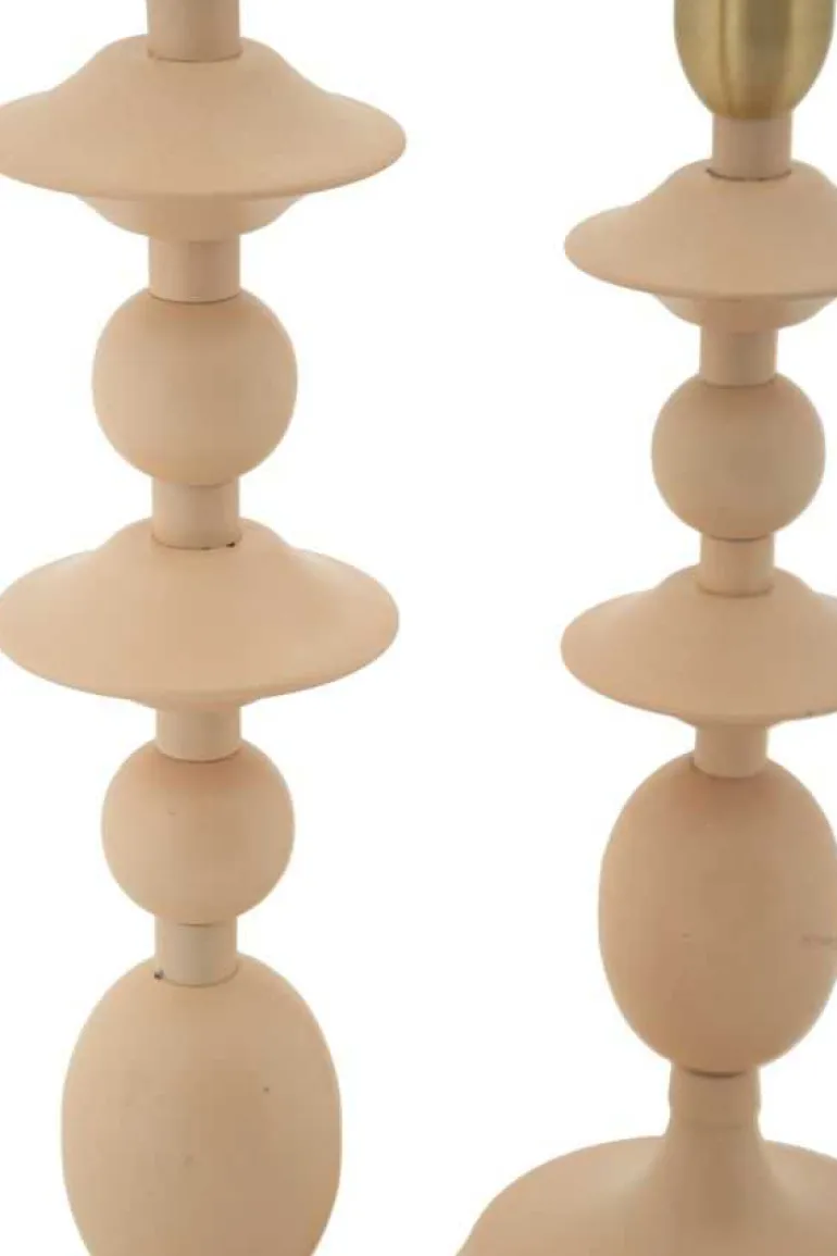 Bougeoir en métal Gemini (Lot de 2) (Rose et doré)