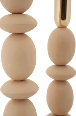Bougeoir en métal Shuttle (Lot de 2) (Rose et doré)