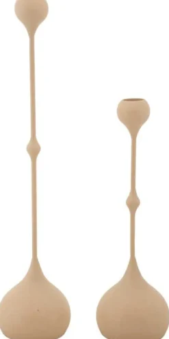 Bougeoir en métal Slimmy (Lot de 2) (Rose et doré)