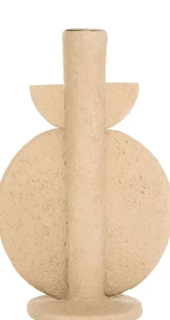 Bougeoir en résine Bubble (Marron sable)