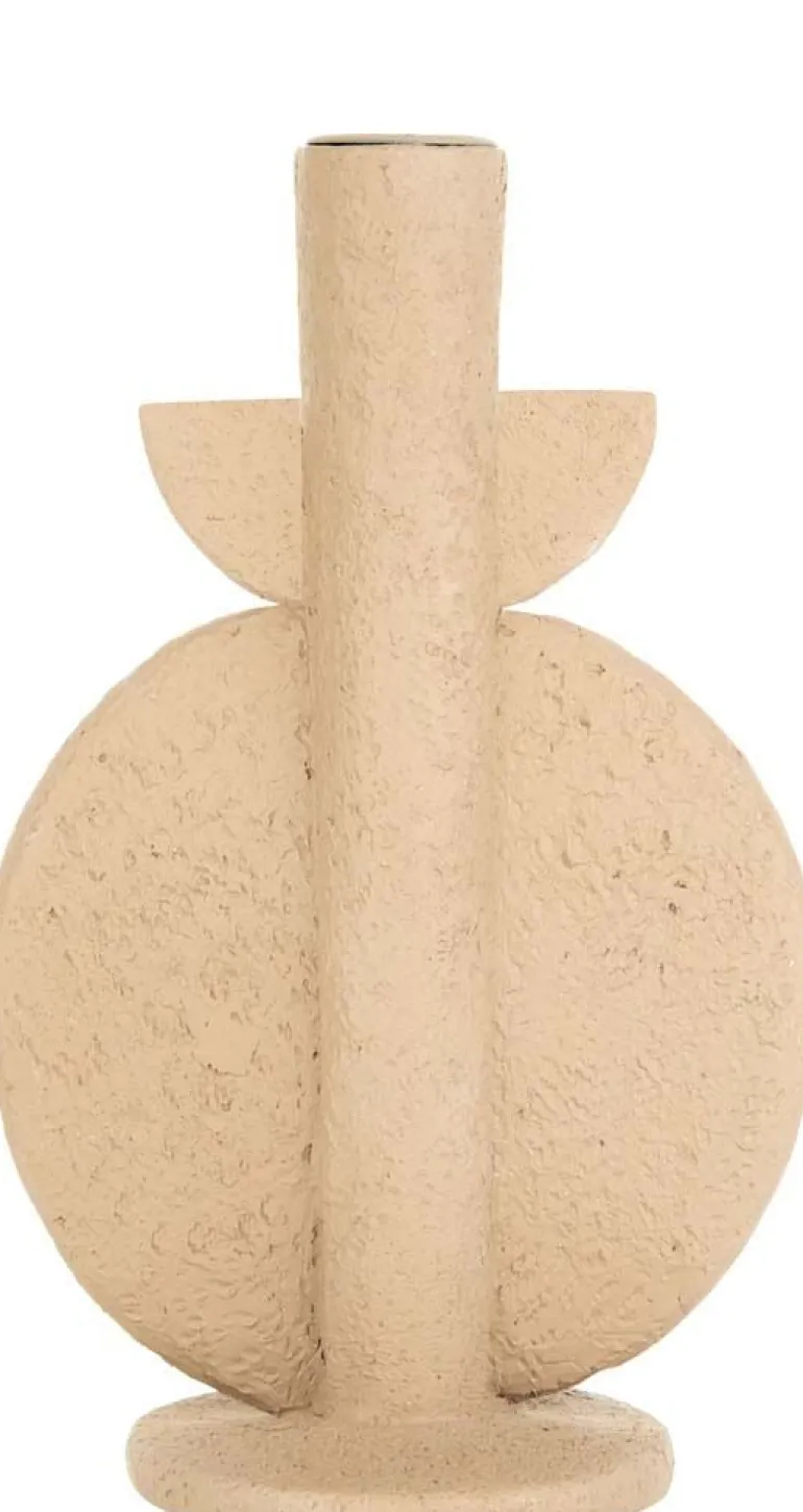 Bougeoir en résine Bubble (Marron sable)
