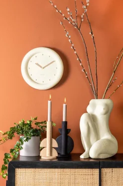 Bougeoir en résine Bubble (Marron sable)