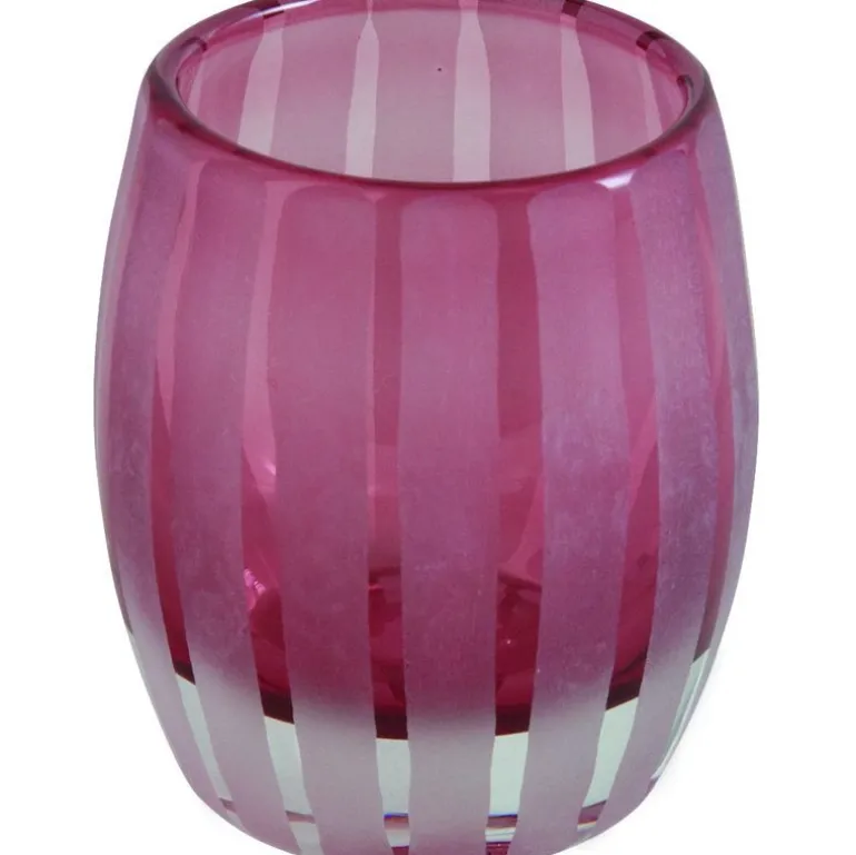 Bougeoir photophore 11cm Elegance (Rose)