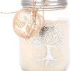 Bougie Mason Jar Tree of Life 12 cm