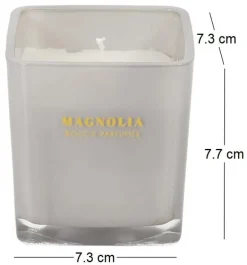 Bougie parfumée carrée Nude 7 cm (Blanc)