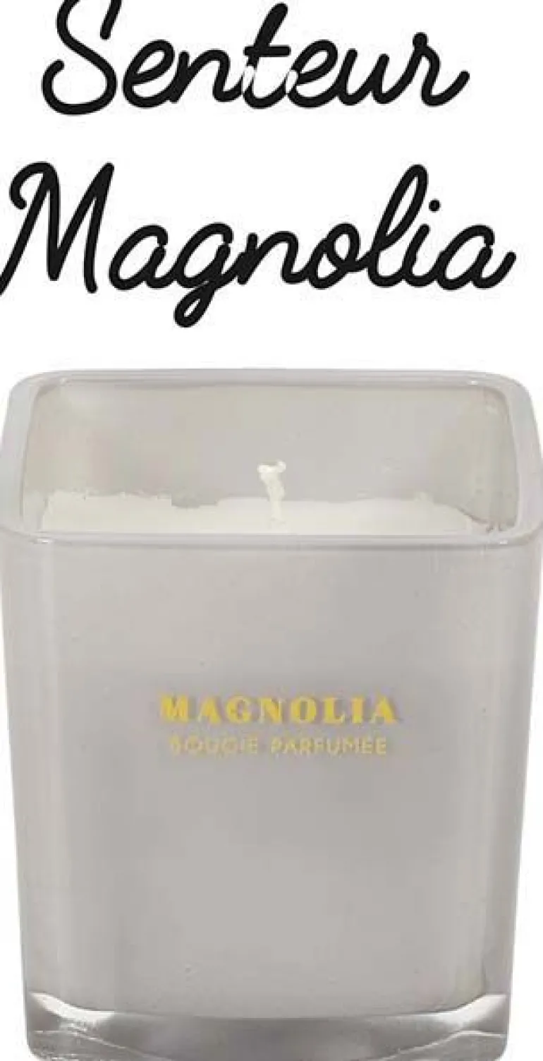 Bougie parfumée carrée Nude 7 cm (Blanc)