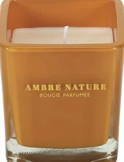 Bougie parfumée carrée Nude 7 cm (Moutarde)