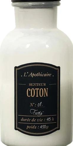 Bougie parfumée fiole Alchimiste 20 cm (Senteur coton)