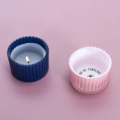 Bougie parfumée message caché 6 cm (4 modèles assortis)