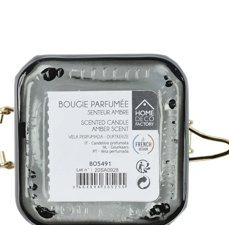 Bougie parfumée pot à clip apothicaire 9 x 6 x 11 cm (Lot de 2)