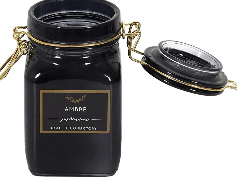 Bougie parfumée pot à clip apothicaire 9 x 6 x 11 cm (Lot de 2)