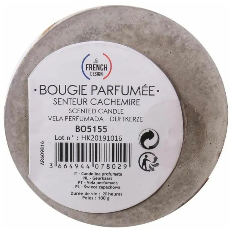 Bougie senteur linge frais pot en ciment (Feel so good)