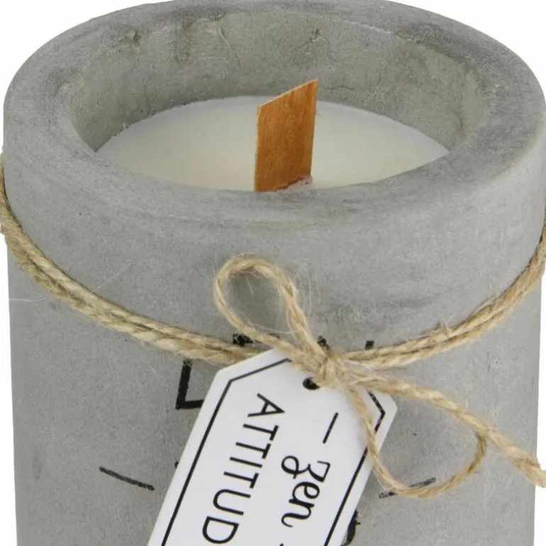 Bougie senteur linge frais pot en ciment (Feel so good)