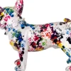 Bouledogue français en résine Graffiti (Tâches de peinture Tâches de peinture)