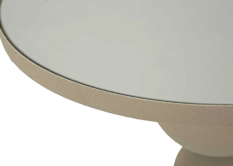 Bout de canapé avec plateau miroir Dune (Modèle 2)