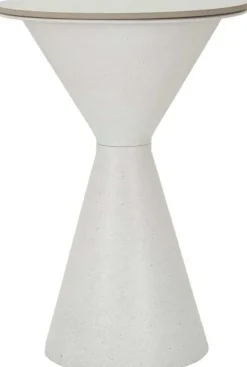 Bout de canapé en métal et céramique Double 44.5 x 63 cm