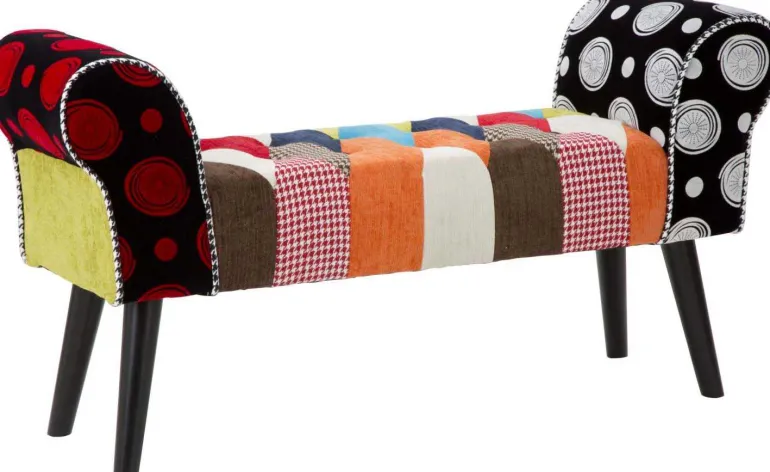 Bout de lit en tissu Panca Imperial 102 x 31 x 54 cm