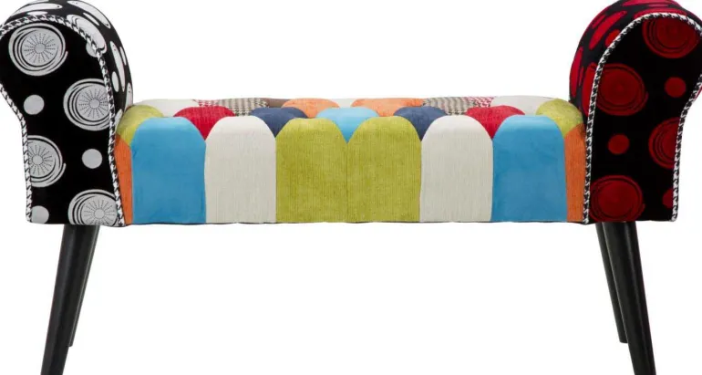 Bout de lit en tissu Panca Imperial 102 x 31 x 54 cm