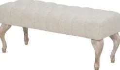 Bout de lit en tissu Provenza 97 x 42 x 40 cm