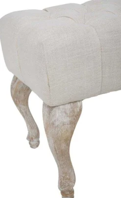 Bout de lit en tissu Provenza 97 x 42 x 40 cm