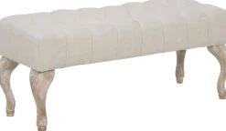 Bout de lit en tissu Provenza 97 x 42 x 40 cm