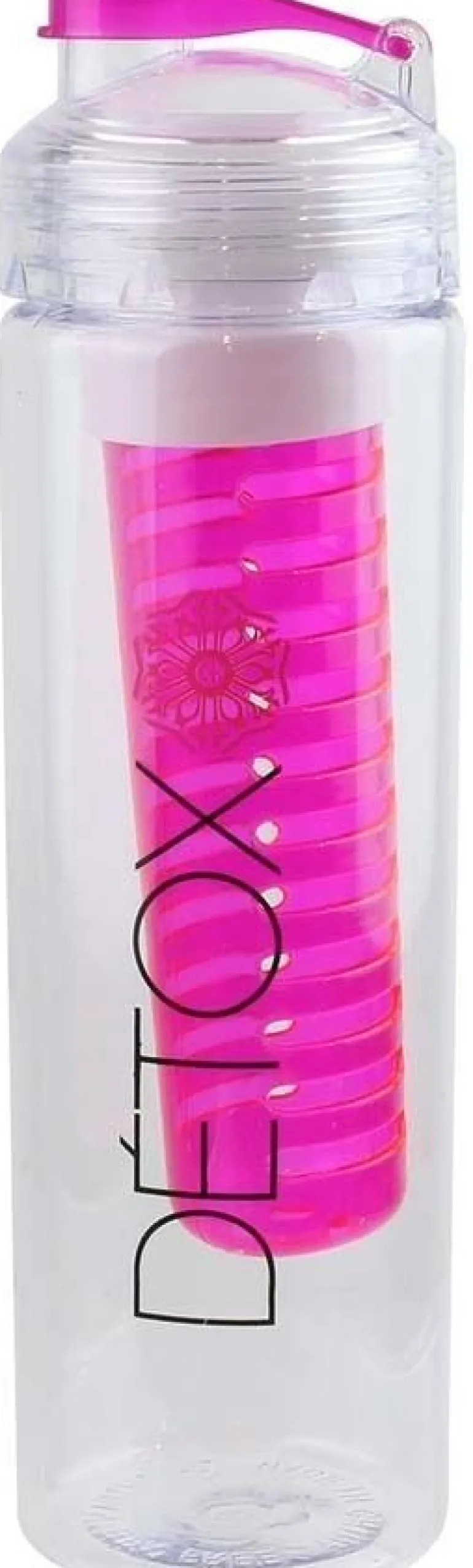 Bouteille détox avec infuseur intégré 650 ml (Rose)