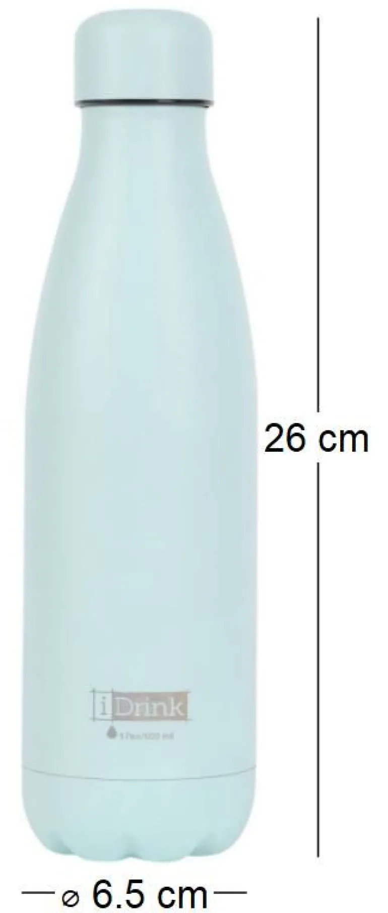 Bouteille isotherme colorée 500 ml (Vert menthe)