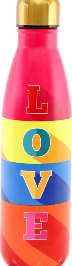 Bouteille isotherme en inox décorée 50 cl (Love)