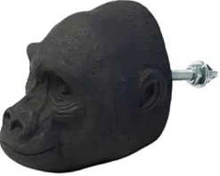 Bouton de porte animal en porcelaine (Gorille)