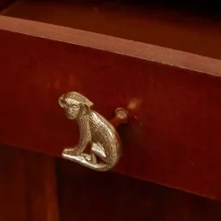 Bouton de porte en laiton recyclé Singe (Gauche)
