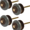 Boutons de porte pour meubles Flacher (Lot de 4) (Gris)